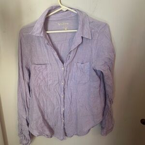 Lilly Pulitzer Lavender Linen Button-Up